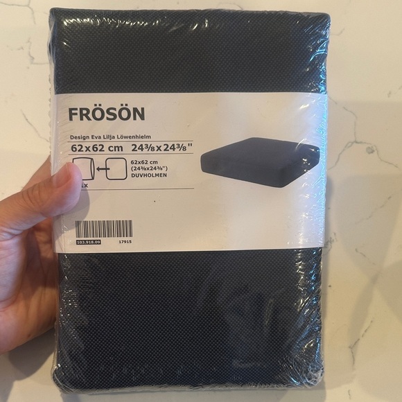 NEW IKEA Froson Cushion Cover 103.918.09 Navy Blue Sz 24 3/8 x 24 3/8 - Picture 1 of 3